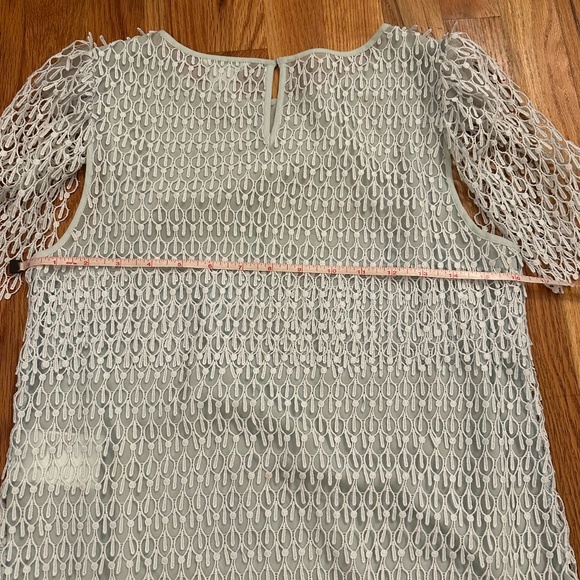 ✨ Club Monaco Lace Overlay Puff Sleeve Blouse - Size XS ✨ - Picture 11 of 11